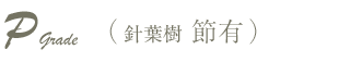 P　針葉樹　節有